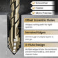 📢📢50% OFF !! ⏰4‑Flute Serrated Eccentric Drill Bit Kit – 4 cutting edges, titanium‑coated, fast chip removal. Drills tile, wood, metal & concrete. A must‑have for DIYers! ⚡✨
