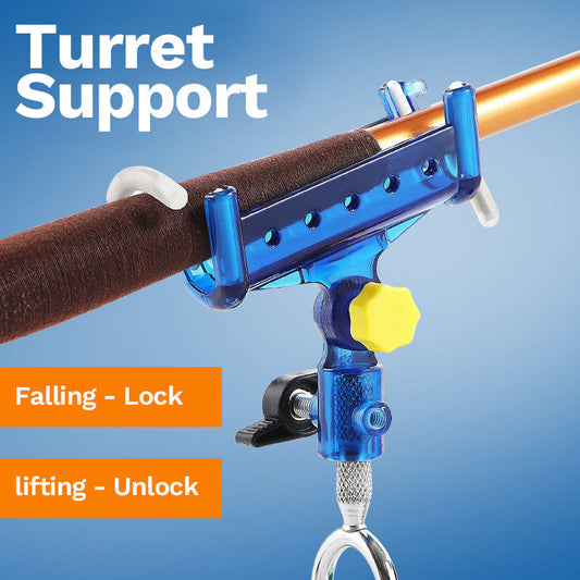 📢📢50% OFF !! ⏰🎣 Fishing Rod self-Locking Turret Bracket
