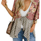 📢📢50% OFF !! ⏰Women's Floral Kimono Ruffle Sleeve Tie Cardigans Flowy Boho Loose Cover Ups