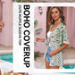 📢📢50% OFF !! ⏰Women's Floral Kimono Ruffle Sleeve Tie Cardigans Flowy Boho Loose Cover Ups