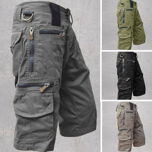 📢📢40% OFF !! ⏰ Men's Outdoor Sporty Fitness Multifunctional Shorts – 8 Pockets, Durable Cotton, Adjustable ✨