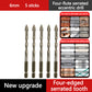 📢📢50% OFF !! ⏰4‑Flute Serrated Eccentric Drill Bit Kit – 4 cutting edges, titanium‑coated, fast chip removal. Drills tile, wood, metal & concrete. A must‑have for DIYers! ⚡✨