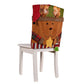 🎅 50% OFF! ✨ Christmas Themed Chair Cover – Linen & Brushed Cloth, Santa Claus / Snowman / Elk Designs & 54×48cm Size – Festive Protection for Holiday Gatherings 🪑