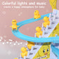 📢📢50% OFF !! ⏰ Little Duck Climbing Stair Toy – Musical Lights, Automatic Climbing & Endless Toddler Fun 🦆🎵