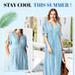 ⏰Last Day Sale 50% Off💃Women's Elegant V-Neck Hollow-Out Solid Dress