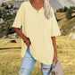 📢📢50% OFF !! ⏰Tankaneo Women's Plus Size V Neck T Shirts Summer Half Sleeve Tees Casual Loose Fit Cotton Tunic Top