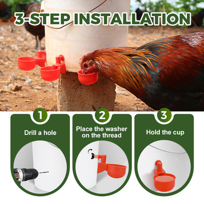 📢📢50% OFF !! ⏰5/16 Inch Thread Automatic Poultry Water Cups