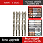 📢📢50% OFF !! ⏰4‑Flute Serrated Eccentric Drill Bit Kit – 4 cutting edges, titanium‑coated, fast chip removal. Drills tile, wood, metal & concrete. A must‑have for DIYers! ⚡✨