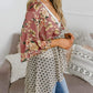 📢📢50% OFF !! ⏰Women's Floral Kimono Ruffle Sleeve Tie Cardigans Flowy Boho Loose Cover Ups
