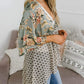 📢📢50% OFF !! ⏰Women's Floral Kimono Ruffle Sleeve Tie Cardigans Flowy Boho Loose Cover Ups