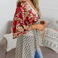 📢📢50% OFF !! ⏰Women's Floral Kimono Ruffle Sleeve Tie Cardigans Flowy Boho Loose Cover Ups