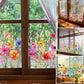📢📢50% OFF !! ⏰ Colorful Floral Bouquet Window Sticker