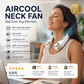 📢📢50% OFF !! ⏰360° Rotating Neck Fan, Ultra Quiet 3 Speeds, Long Battery Hands-Free Summer Cooler 😎🌬️
