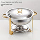 📢📢50% OFF !! ⏰ Stainless Steel Chafing Dish Set – 5QT, Gold, Professional Buffet Warmer ⭐