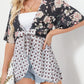 📢📢50% OFF !! ⏰Women's Floral Kimono Ruffle Sleeve Tie Cardigans Flowy Boho Loose Cover Ups