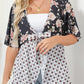 📢📢50% OFF !! ⏰Women's Floral Kimono Ruffle Sleeve Tie Cardigans Flowy Boho Loose Cover Ups