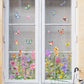 📢📢50% OFF !! ⏰ Colorful Floral Bouquet Window Sticker