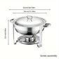 📢📢50% OFF !! ⏰ Stainless Steel Chafing Dish Set – 5QT, Gold, Professional Buffet Warmer ⭐