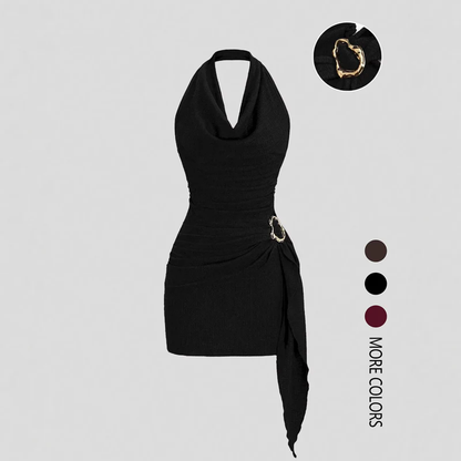 🔥50% OFF for a limited time🔥Sleeveless Bodycon Dress with Side Drape