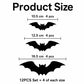 📢📢40% OFF !! ⏰2026 New Halloween 3D Lighted Bats, LED Glowing Hanging Wall Bat Decorations