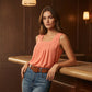📢📢50% OFF !! ⏰Women's Square Neck Sleeveless Vest T-Shirt