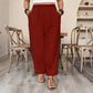 📢📢50% OFF !! ⏰Women's Relaxed Fit Cuffed Ankle Pants
