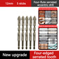 📢📢50% OFF !! ⏰4‑Flute Serrated Eccentric Drill Bit Kit – 4 cutting edges, titanium‑coated, fast chip removal. Drills tile, wood, metal & concrete. A must‑have for DIYers! ⚡✨
