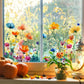 📢📢50% OFF !! ⏰ Colorful Floral Bouquet Window Sticker