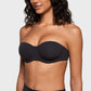 ⏳LAST WEEK SALE -ONLY £8.99!🖤💐Women's Convertible Strapless Minimiser Bandeau Bra Underwire Unlined for Large Bust