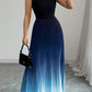 ⏳LAST DAY SALE 50% OFF💕 Ombre Pleated Sleeveless Mock Neck Maxi Dress