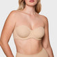 ⏳LAST WEEK SALE -ONLY £8.99!🖤💐Women's Convertible Strapless Minimiser Bandeau Bra Underwire Unlined for Large Bust