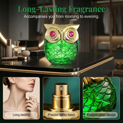 🦉 LIMITED-TIME 40% OFF! ✨Exquisite Owl-Shaped Perfume Bottle | 100ml Long-Lasting Eau de Parfum | Oriental Floral-Woody Fragrance with Coffee, Vanilla & Jasmine🌙