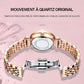 📢📢50% OFF !! ⏰Women's Luxury Shiny Waterproof Stainless Steel Watch