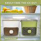 📢📢40% OFF !! ⏰ Ice Cube Maker with Storage Box – Button Release, Leak-Proof, 48 Cubes at Once 🏠
