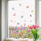 📢📢50% OFF !! ⏰ Colorful Floral Bouquet Window Sticker