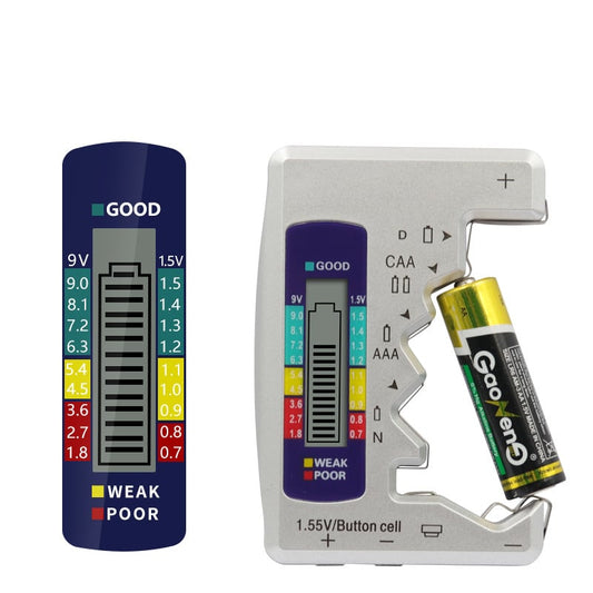 📢📢50% OFF !! ⏰Portable Digital Battery Tester‑Universal Checker for All‑Size Household Batteries