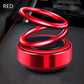 📢📢50% OFF !! ⏰Solar Rotating Double Ring Suspension Car Aromatherapy Ornament