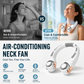 📢📢50% OFF !! ⏰360° Rotating Neck Fan, Ultra Quiet 3 Speeds, Long Battery Hands-Free Summer Cooler 😎🌬️