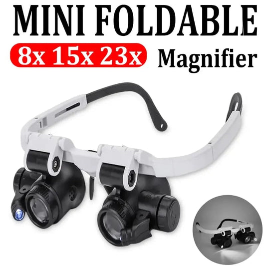🔥2026 Hot sale 50% OFF🔥2026 Adjustable Head Magnifier with Light – 3X Zoom for Precision Work