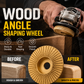 📢📢50% OFF !! ⏰Wood Angle Shaping Wheel – Fast-Cut, Sharp, Wear-Resistant, for Angle Grinder ✨