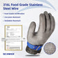 📢📢50% OFF !! ⏰Food Grade Metal Mesh Glove – Cut Resistant, ANSI A9, Easy Clean 🍖