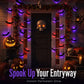 📢📢40% OFF !! ⏰2026 New Halloween 3D Lighted Bats, LED Glowing Hanging Wall Bat Decorations