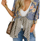 📢📢50% OFF !! ⏰Women's Floral Kimono Ruffle Sleeve Tie Cardigans Flowy Boho Loose Cover Ups