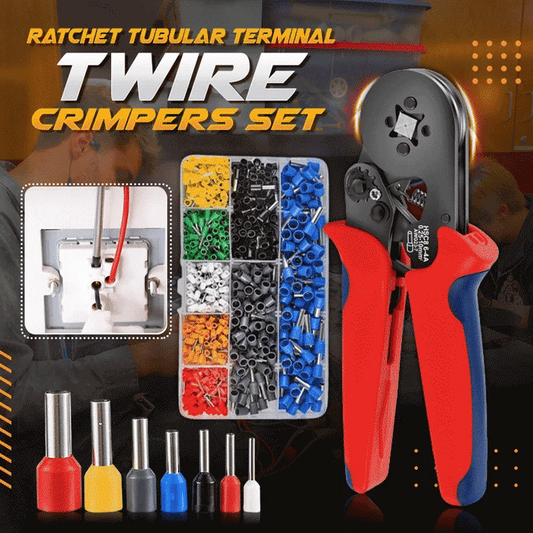 🔥 Hot sale 40% OFF🔥Multifunctional Cold Pressing Electrician Crimping Pliers Set