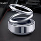 📢📢50% OFF !! ⏰Solar Rotating Double Ring Suspension Car Aromatherapy Ornament