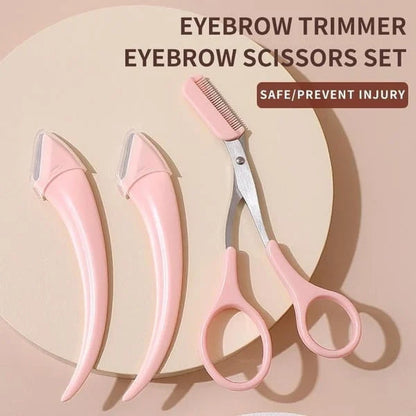 📢📢50% RABATT !!⏰Pousbo® Eyebrow Scissors With Comb