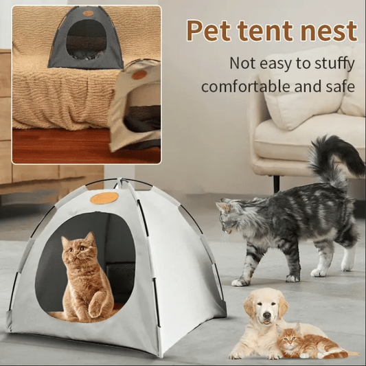 📢📢40% OFF !! ⏰🐱 Pet Cooling Tent Bed