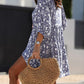 🔥Summer Hot Sale 50% OFF🏝️V Neck Summer Half Sleeve Floral Tunic Short Dress