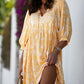 🔥Summer Hot Sale 50% OFF🏝️V Neck Summer Half Sleeve Floral Tunic Short Dress