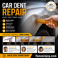 📢📢50% OFF !! ⏰Fix car dents effortlessly! 🚗Paintless Dent Repair Glue Stick for Car
